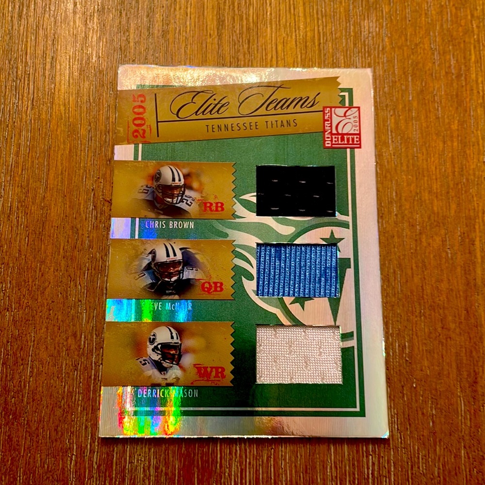Tennessee Titans Triple Threat Football Card